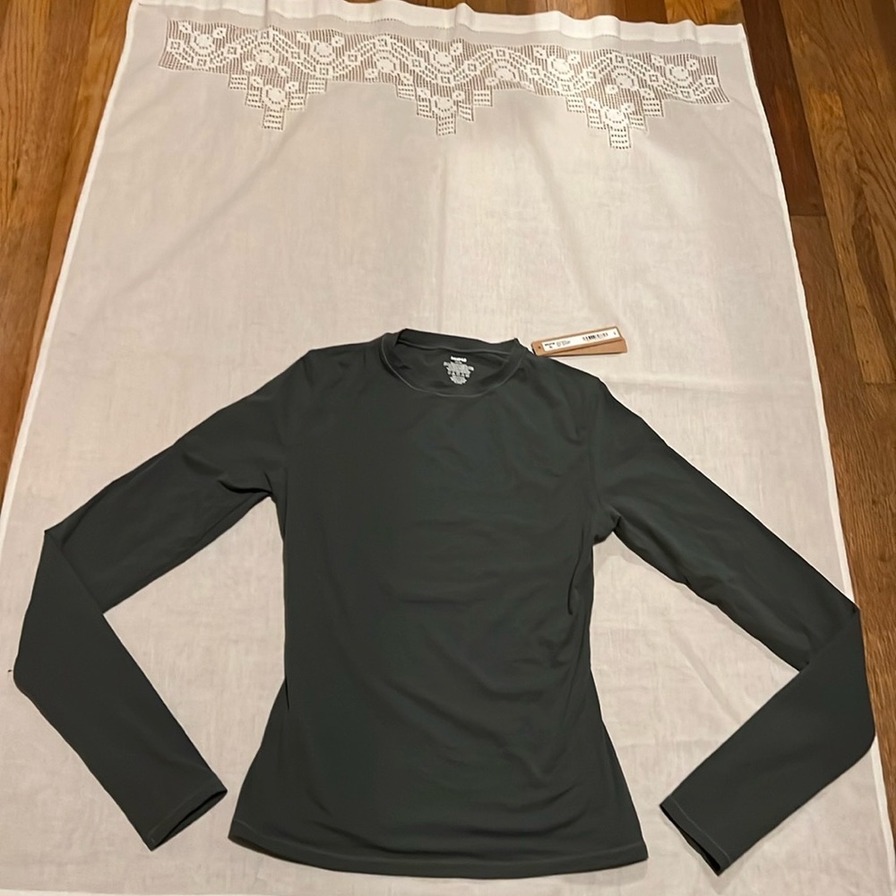 SKIMS Long Sleeve Tee - Dark Gray